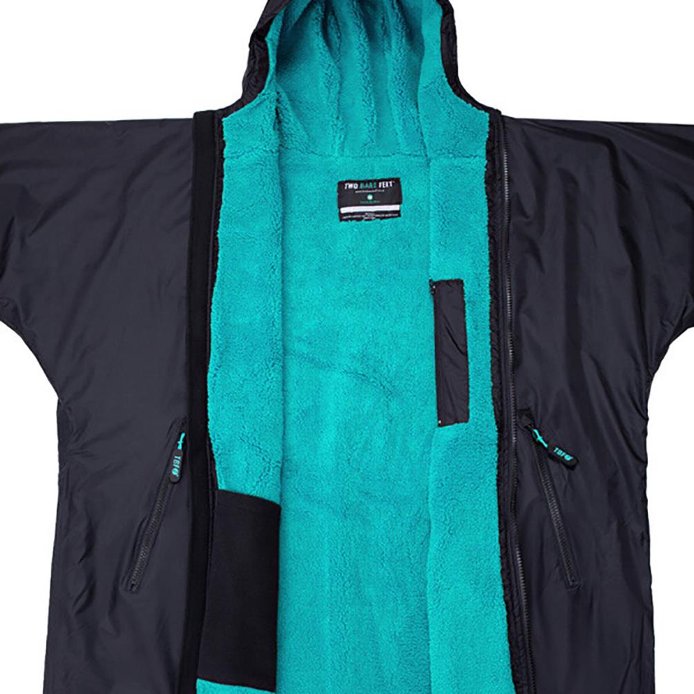 Two Bare Feet Kids Weatherproof Changing Robe & Changing Mat - Black / Teal Extra Image 2